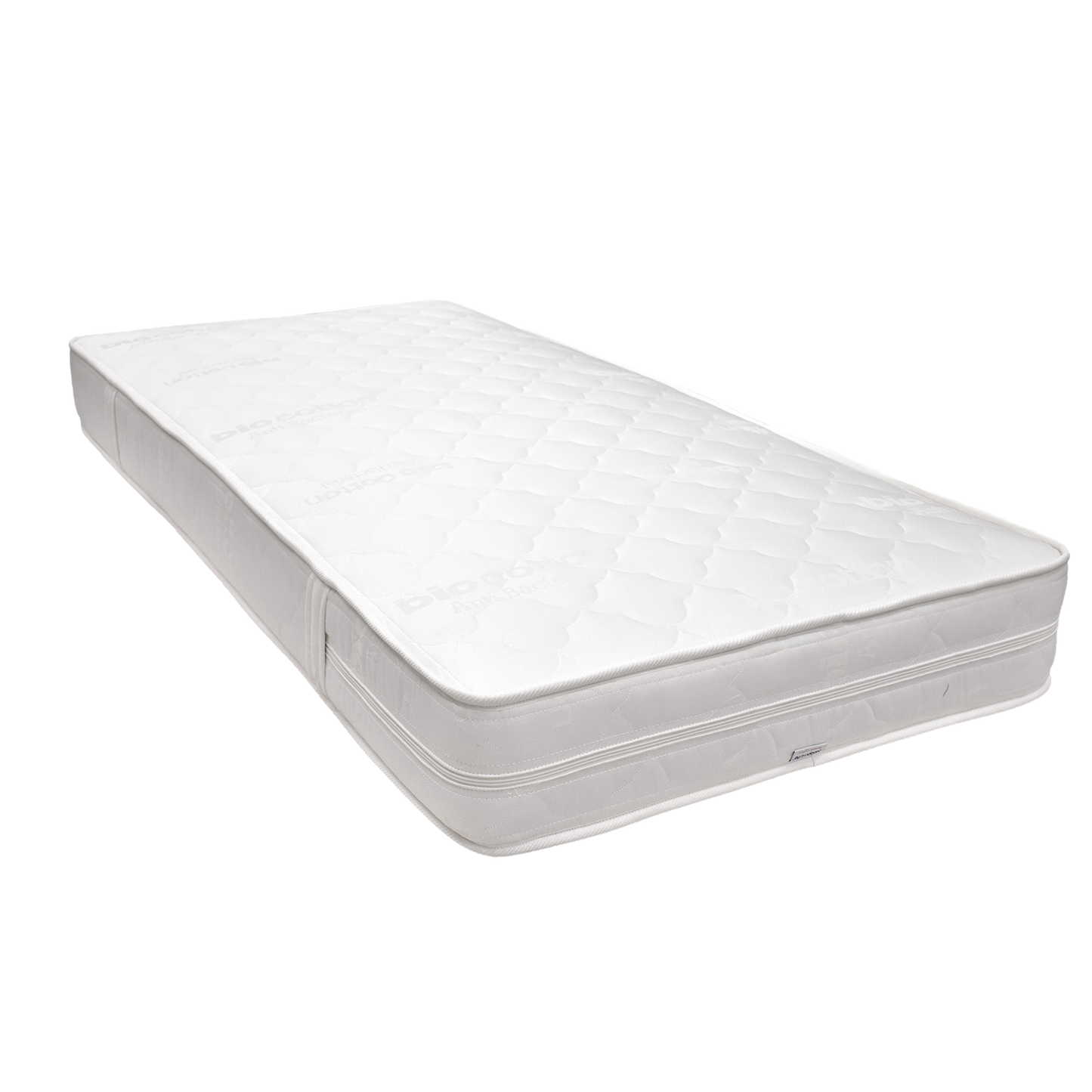 White mattress on a white background