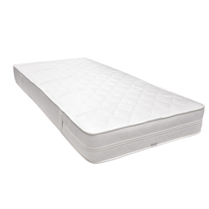 White mattress on a white background