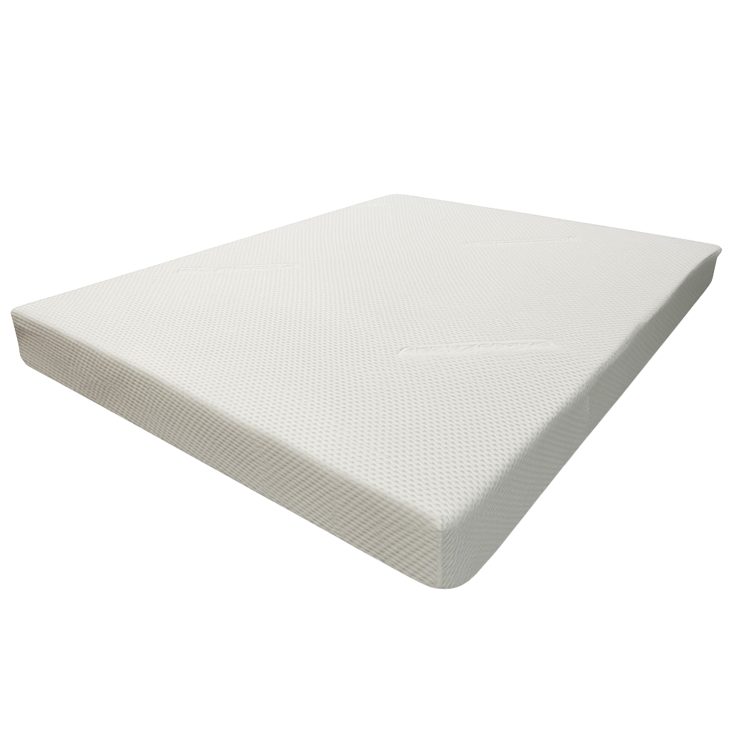 White mattress on a white background