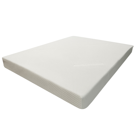 White mattress on a white background